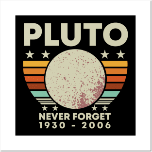 Pluto Forever in Our Hearts Posters and Art